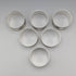 Antique British silver plate napkin rings, set of 6